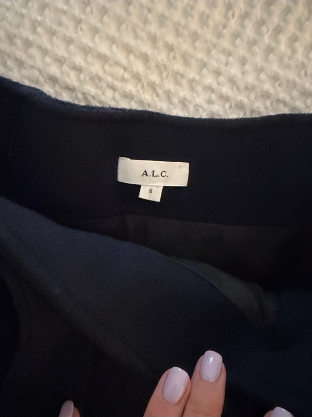 A.L.C Christian Skirt in Navy - Picture 10 of 12